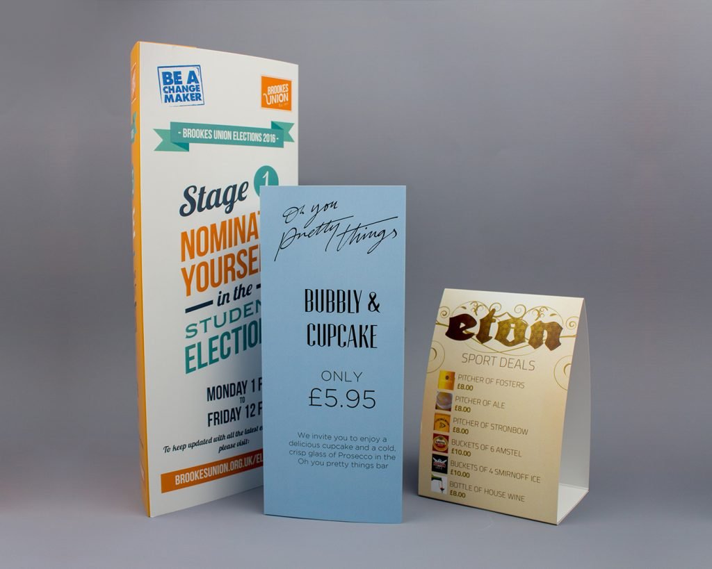 Table Tents Printing Gillingham