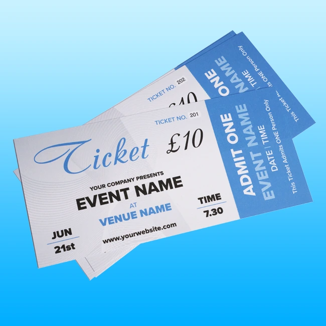 Tickets Printing Gillingham
