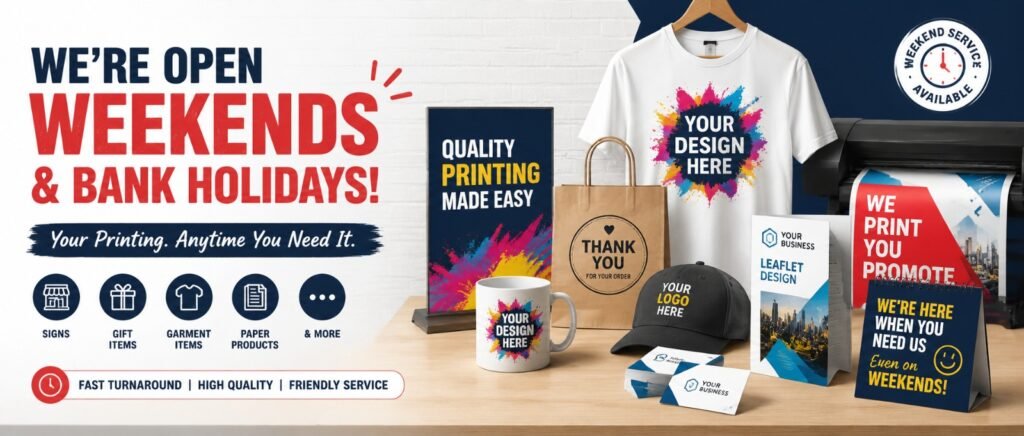 Weekend Printing Service Gillingham